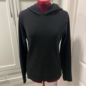 BURTON [ak] Black Hoodie Base Layer Snowboard Ski Polartec Gore-tex Size Large